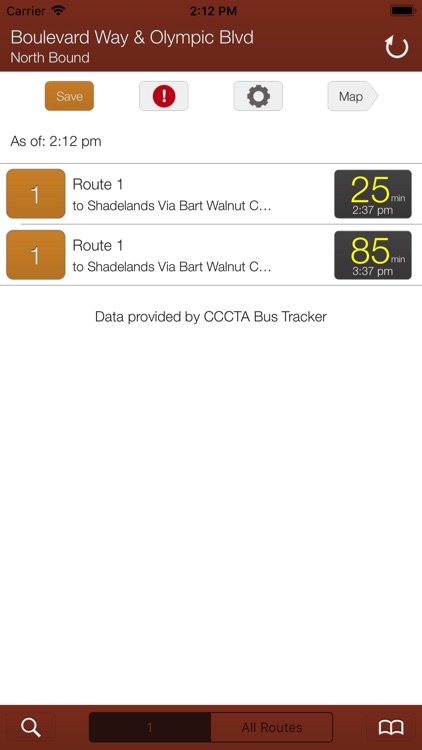 Transit Stop: CCCTA Tracker.