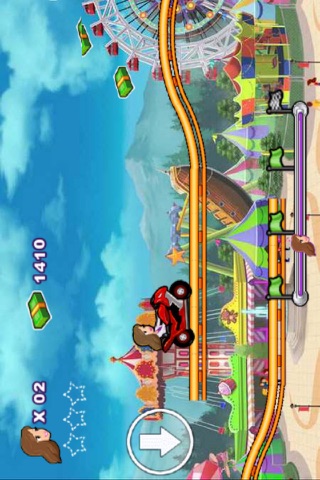 过山车：游乐园欢乐地铁轨道酷跑 screenshot 4