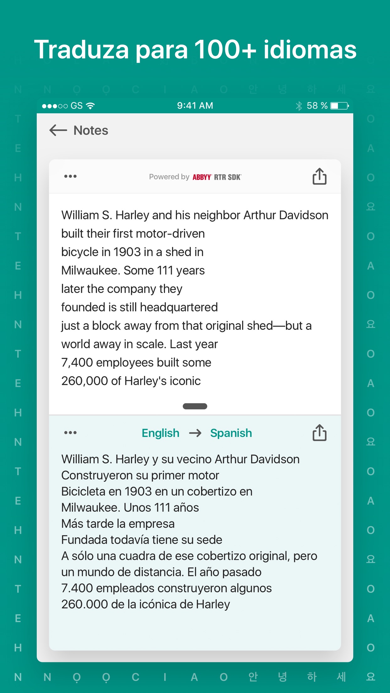Screenshot do app TextGrabber 6 – Real-Time OCR