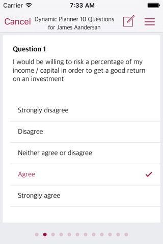 Dynamic Planner: Risk Profiler screenshot 2