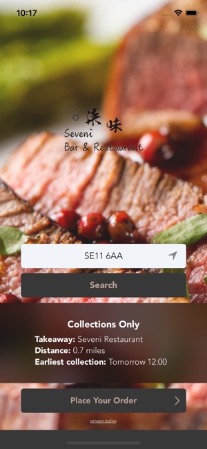 seveni restaurant on the app store screenshots