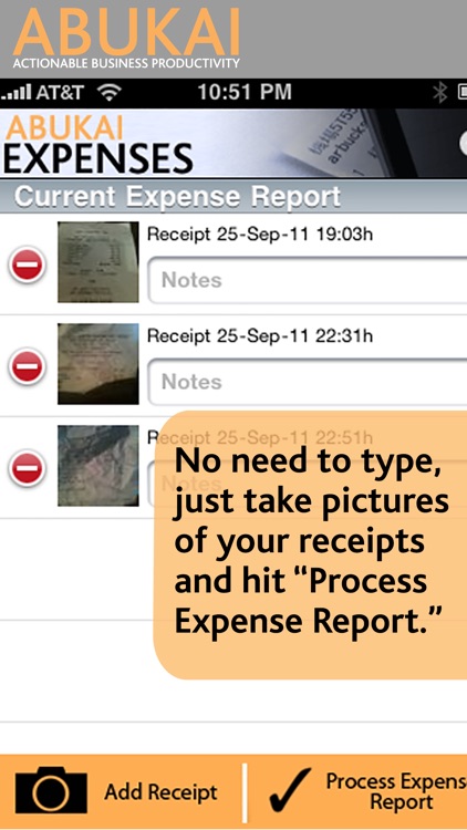 ABUKAI Expense Reports Receipt