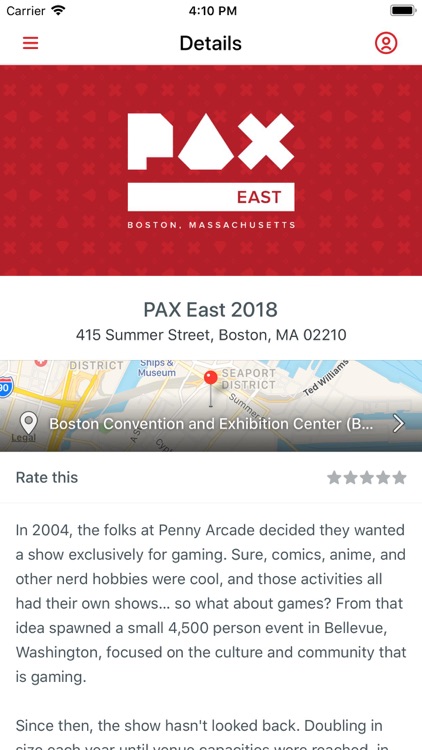 PAX East Mobile App