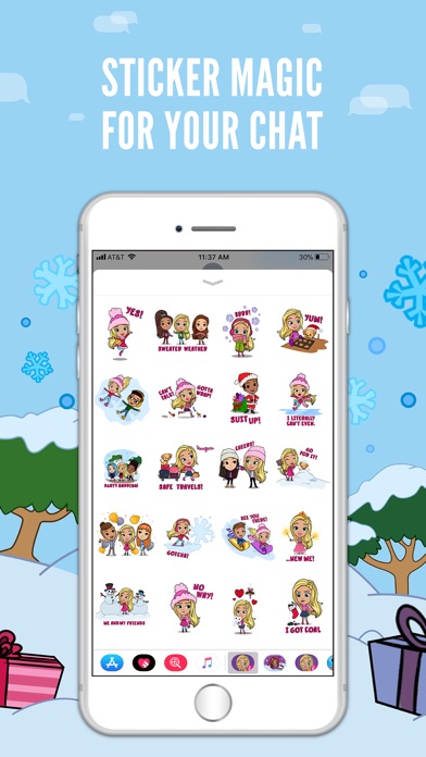 Barbie Stickers - Winter Fun screenshot 2