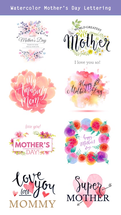 Watercolor Mother's Day Pack