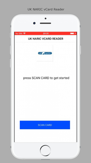 UKNARIC2018 vCard NFC Reader