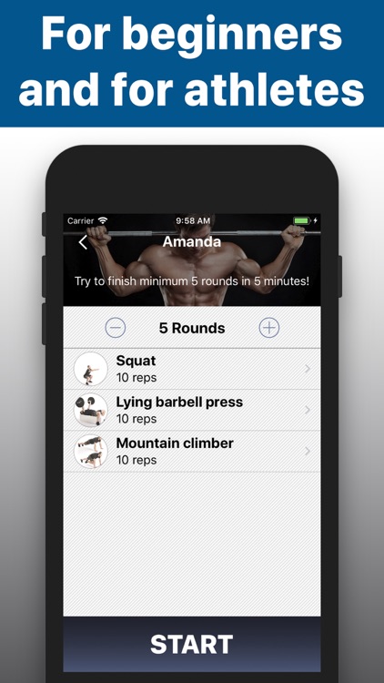 Barbell workout training hiit screenshot-3