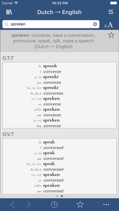 Dutch-English Translation Dictionary and Verbs Screenshot 2