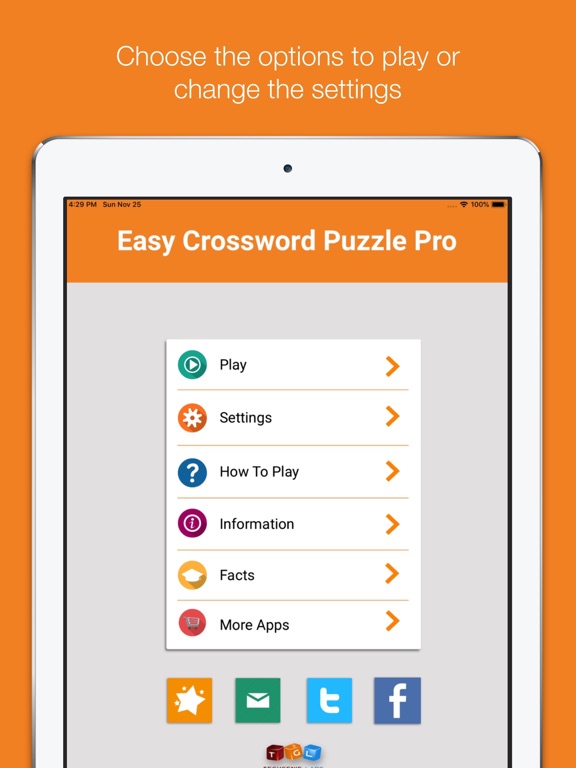 Screenshot #6 pour Easy Crossword Puzzle Pro