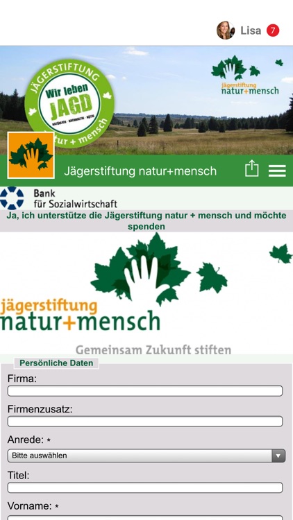 Jägerstiftung natur+mensch