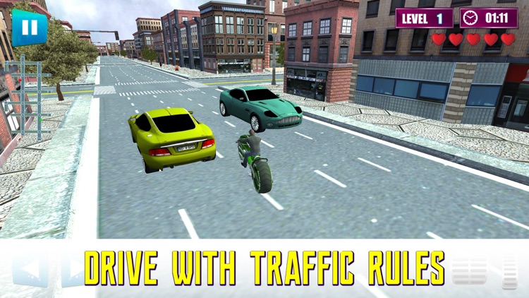 Futuristic Bike Racing Real 3D Parking Simulator