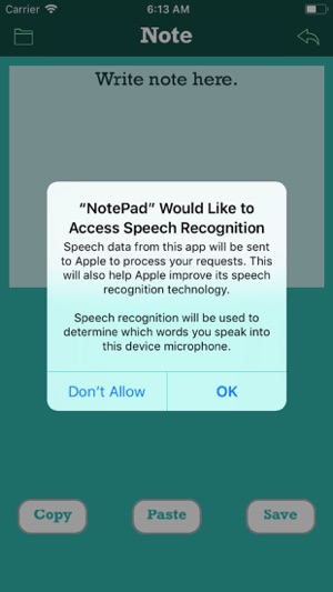 Speech Notepad