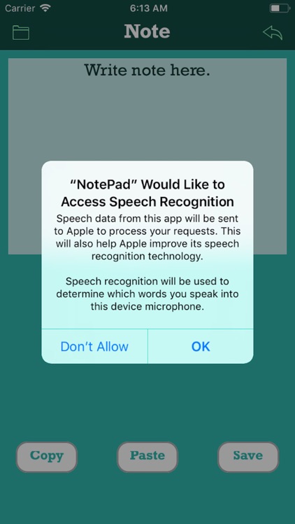 Speech Notepad