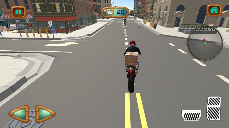 City Pizza Delivery Bike Rider screenshot-4