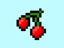 Stickers of oldschool style 8 bit pixely video game stickers