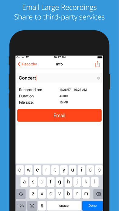 iRecorder Pro - Pocket Voice Recorder Screenshot 5