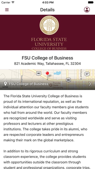 FSU College of Business screenshot 2