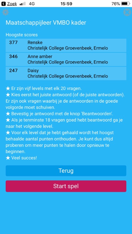 Examenspel screenshot-4