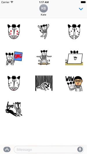 Zebra Man ZebraMoji Sticker(圖3)-速報App