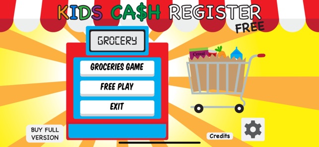 Learning Cash Register Grocery