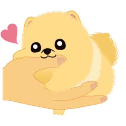 Pomeranian Small Dog Sticker icon