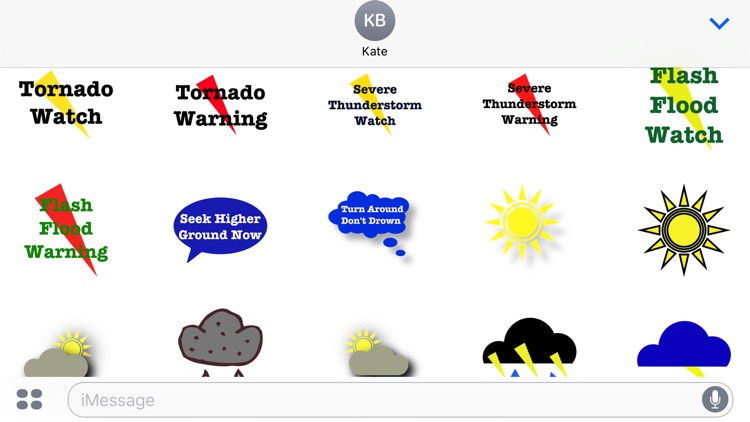 Weather Alert Stickers