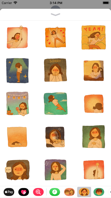 Puuung Animated Stickers: She screenshot 2