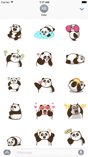 Panda the Cheerleader Stickers(圖1)-速報App