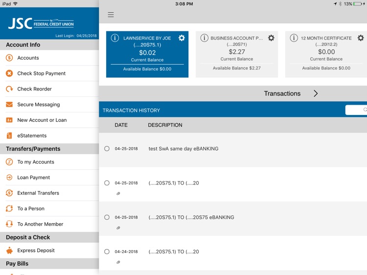 JSC FCU Mobile for iPad