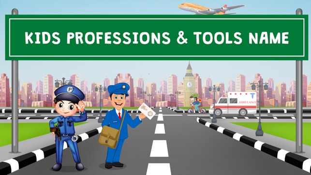 Kids Professions And Tools Puzzle