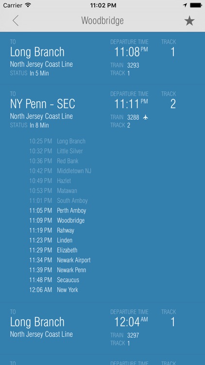 New Jersey Rail - Departures