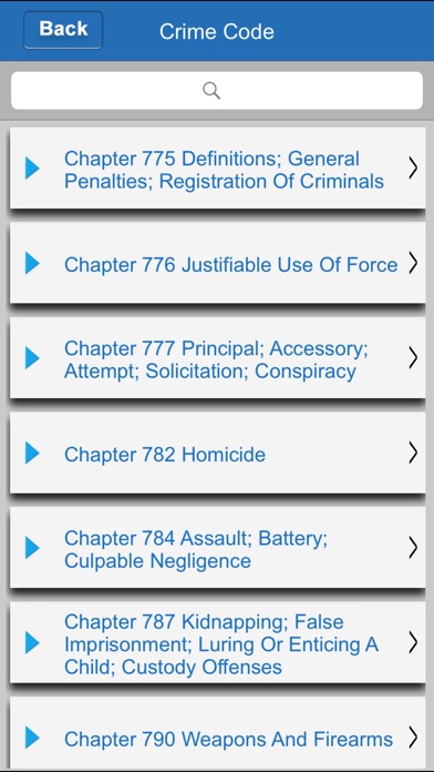 Criminal Code of Florida 2018 screenshot 2