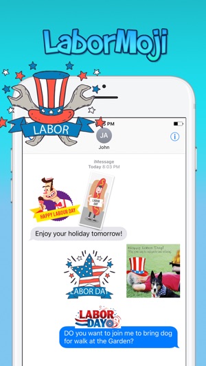 LaborMoji - Labor Day Stickers