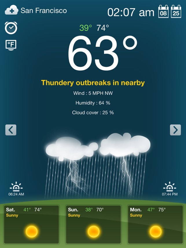 Weather for iPad Free(圖3)-速報App