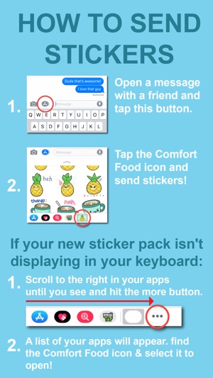 Comfort Food Stickers(圖6)-速報App