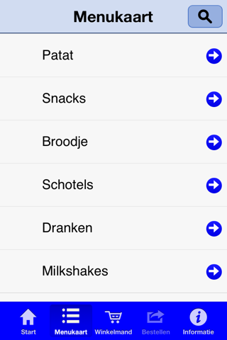 Eetcafe-Taria & Catering Sneeuwwitje BestelApp screenshot 2