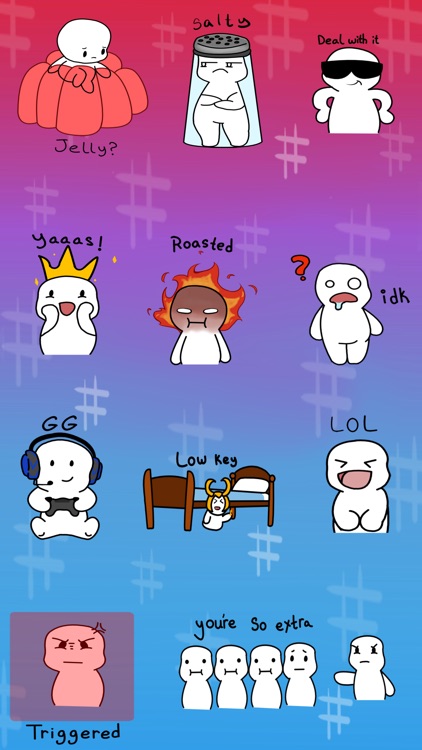 Hashtag Animated Stickers