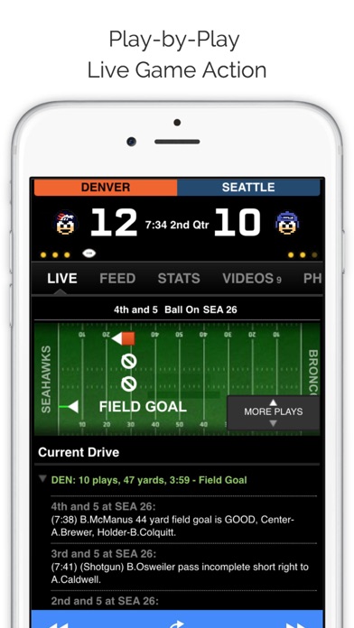 GameDay Pro Football Radio Screenshots
