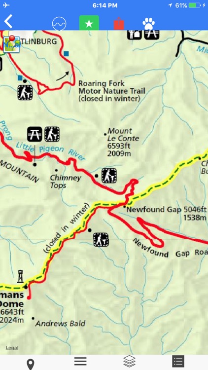 Great Smoky Mountain Tour Maps