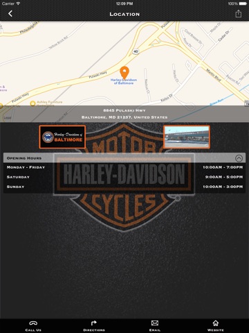 Harley-Davidson of Baltimore. screenshot 2