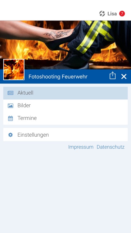 Fotoshooting Feuerwehr