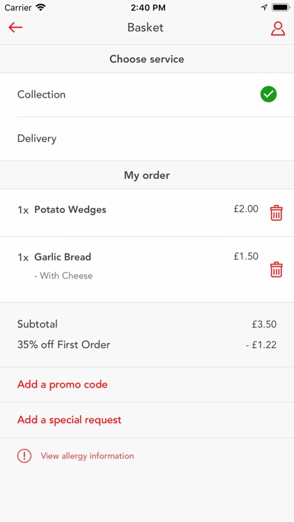 ImPIZZAble Order App