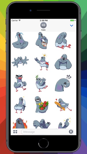 Pigeon Jean Stickers