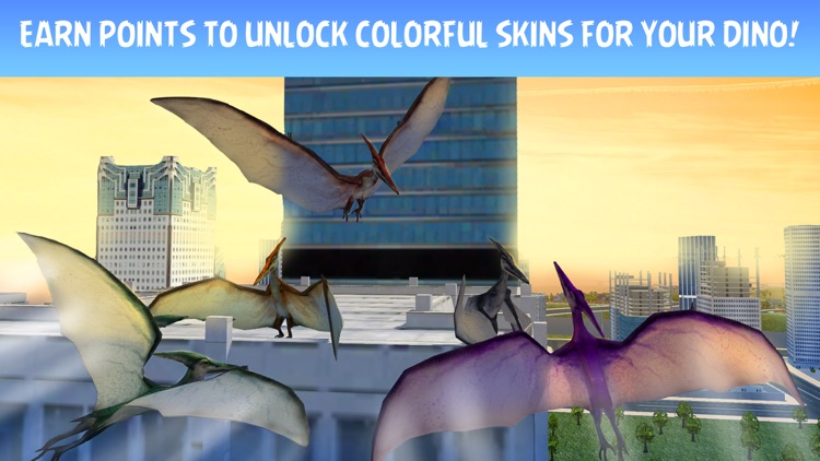 Pterodactyl Dino City Attack Simulator 3D screenshot-3