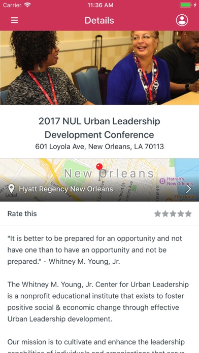 NUL Whitney M Young Jr. 2018 screenshot 2