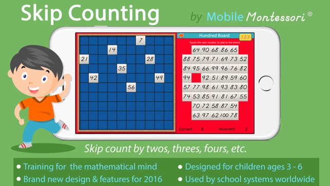 Skip Counting -Montessori Math(圖1)-速報App