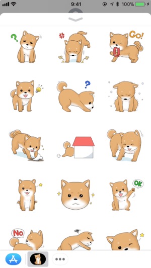 Stamps for iMessage : shiba 豆柴(圖4)-速報App