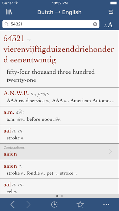 Dutch-English Translation Dictionary and Verbs Screenshot 3