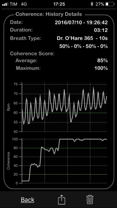 HeartRate+ Coherence Screenshots