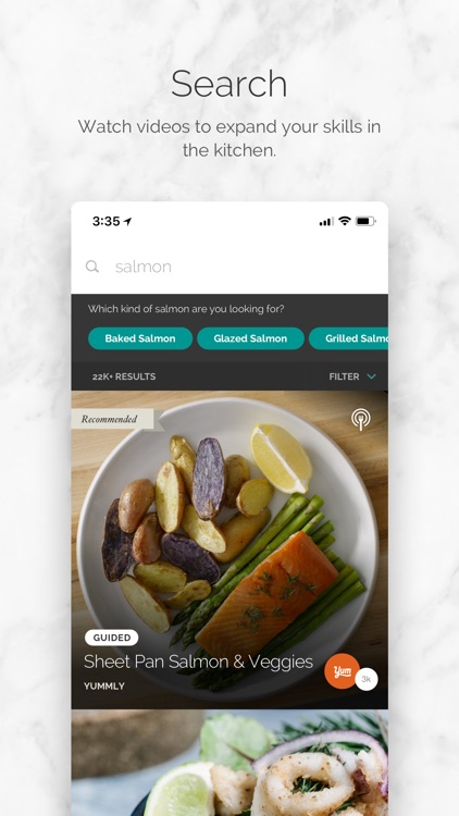 Yummly Recipes + Shopping List